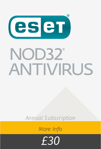 ESET Nod Antivirus £30 per year
